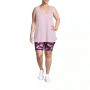🆕Plus-Size Reebok Violet Tulle Heather Top 2X🆕